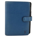 LOUIS VUITTON Epi Agenda MM Day Planner Cover Blue Myrtille R2004G Auth BAZ604-13