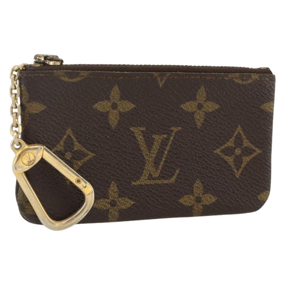 LOUIS VUITTON Monogram Pochette Cles Coin Purse M62650 LV Auth BAZ607
