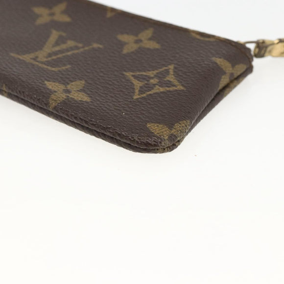 LOUIS VUITTON Monogram Pochette Cles Coin Purse M62650 LV Auth BAZ607
