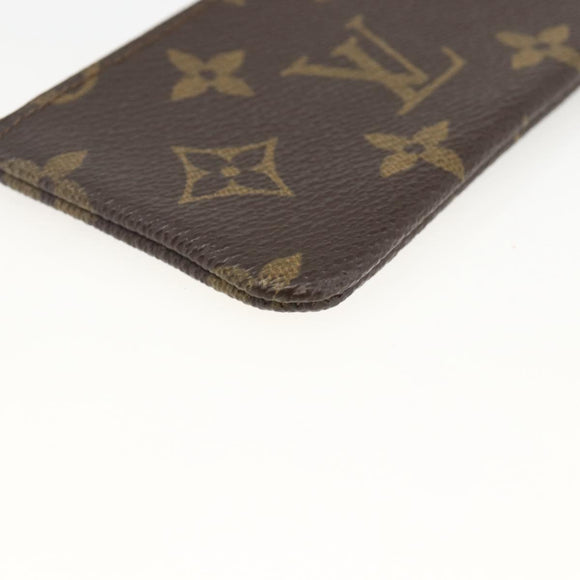 LOUIS VUITTON Monogram Pochette Cles Coin Purse M62650 LV Auth BAZ607