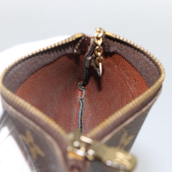 LOUIS VUITTON Monogram Pochette Cles Coin Purse M62650 LV Auth BAZ607