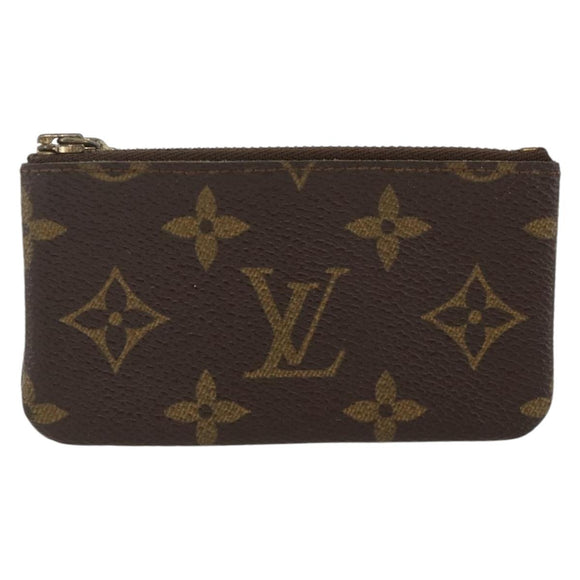 LOUIS VUITTON Monogram Pochette Cles Coin Purse M62650 LV Auth BAZ607