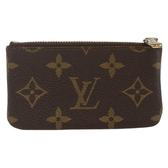 LOUIS VUITTON Monogram Pochette Cles Coin Purse M62650 LV Auth BAZ607