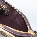 LOUIS VUITTON Vernis Pochette Cles NM Purse Rouge Favist M90220 LV Auth BAZ608A-18