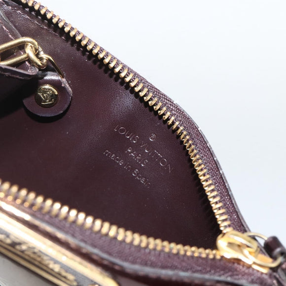 LOUIS VUITTON Vernis Pochette Cles NM Purse Rouge Favist M90220 LV Auth BAZ608A