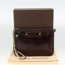 LOUIS VUITTON Vernis Pochette Cles NM Purse Rouge Favist M90220 LV Auth BAZ608A-12