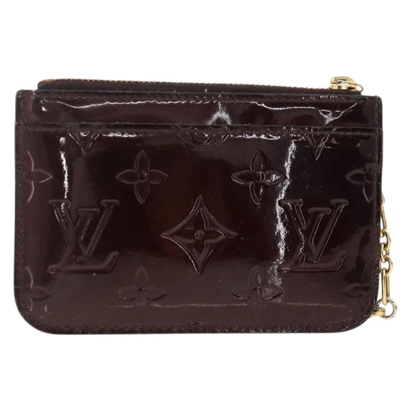 LOUIS VUITTON Vernis Pochette Cles NM Purse Rouge Favist M90220 LV Auth BAZ608A