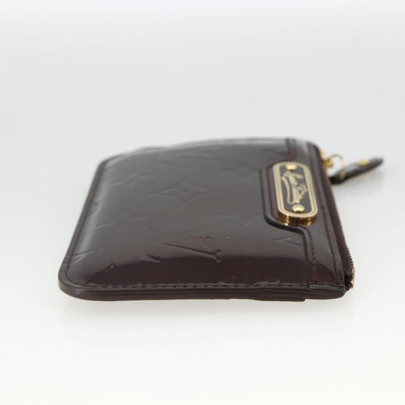 LOUIS VUITTON Vernis Pochette Cles NM Purse Rouge Favist M90220 LV Auth BAZ608A