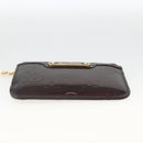LOUIS VUITTON Vernis Pochette Cles NM Purse Rouge Favist M90220 LV Auth BAZ608A-5