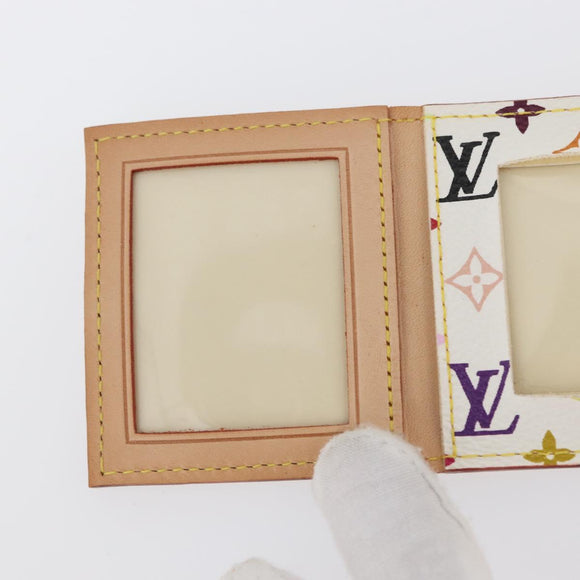 LOUIS VUITTON Multicolor Porto Photo 4 Vole Photo Case White M58005 Auth BAZ610V