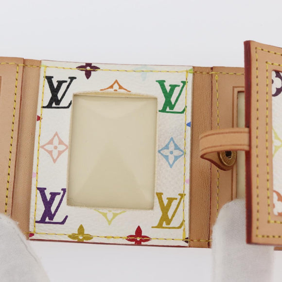 LOUIS VUITTON Multicolor Porto Photo 4 Vole Photo Case White M58005 Auth BAZ610V
