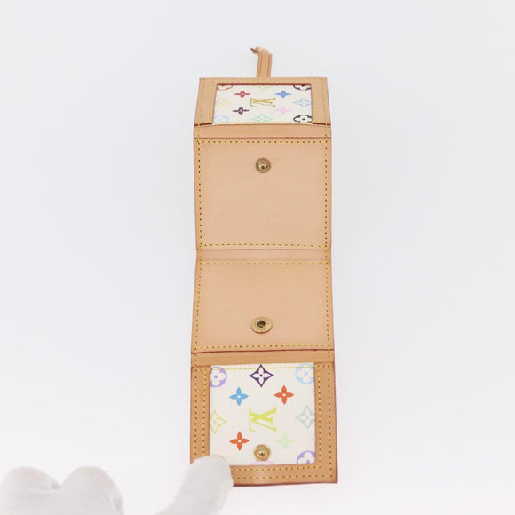 LOUIS VUITTON Multicolor Porto Photo 4 Vole Photo Case White M58005 Auth BAZ610V