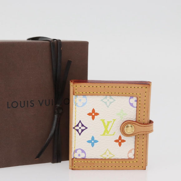 LOUIS VUITTON Multicolor Porto Photo 4 Vole Photo Case White M58005 Auth BAZ610V