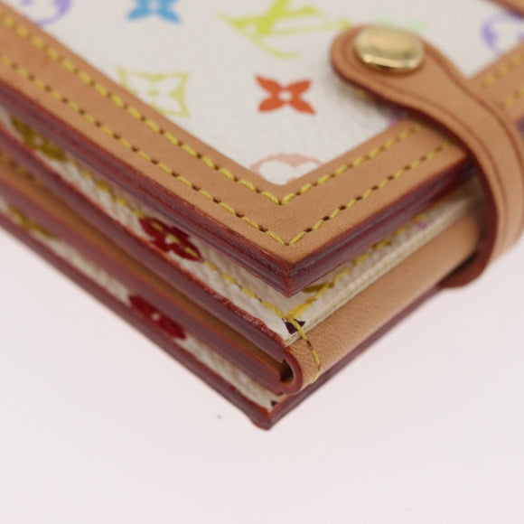 LOUIS VUITTON Multicolor Porto Photo 4 Vole Photo Case White M58005 Auth BAZ610V