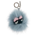 FENDI Bagbugs Monster Taschenanhänger Hellblau Auth BAZ611A-1