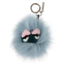 FENDI Bagbugs Monster Taschenanhänger Hellblau Auth BAZ611A-2