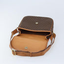 CELINE Macadam Canvas Star Ball Shoulder Bag PVC Leather Brown Gold Auth BAZ619A-9