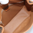 CELINE Macadam Canvas Star Ball Shoulder Bag PVC Leather Brown Gold Auth BAZ619A-10