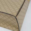 CELINE Macadam Canvas Shoulder Bag PVC Leather Beige Gold Auth BAZ620A-10