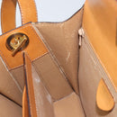 CELINE Macadam Canvas Shoulder Bag PVC Leather Beige Gold Auth BAZ620A-18