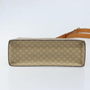 CELINE Macadam Canvas Shoulder Bag PVC Leather Beige Gold Auth BAZ620A-9