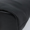 CELINE Circle Shoulder Bag Leather Black Gold Auth BAZ623A-14