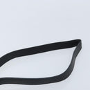 CELINE Circle Shoulder Bag Leather Black Gold Auth BAZ623A-8
