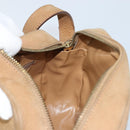 CELINE Shoulder Bag Leather Beige Gold Auth BAZ624A-19