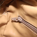 CELINE Shoulder Bag Leather Beige Gold Auth BAZ624A-21