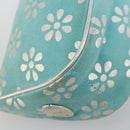 CELINE Accessory Pouch Suede Light Blue Silver Auth BAZ625A-14