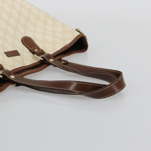 GUCCI GG Supreme Tote Bag PVC Ivory Gold 189896 Auth BAZ627