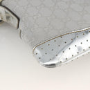 GUCCI GG Canvas Shoulder Bag Silver 147671 Auth BAZ628A-16