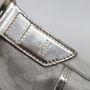 GUCCI GG Canvas Shoulder Bag Silver 147671 Auth BAZ628A-17