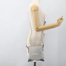 GUCCI GG Canvas Shoulder Bag Silver 147671 Auth BAZ628A-23
