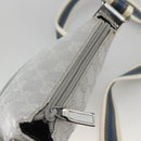 GUCCI GG Canvas Shoulder Bag Silver 147671 Auth BAZ628A-6