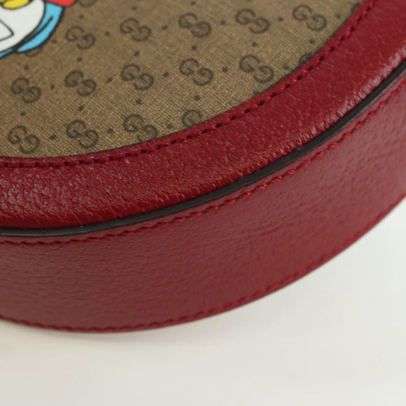GUCCI Micro GG Supreme Doraemon x Fujiko-Pro Bag PVC Beige 625216 Auth BAZ631SM
