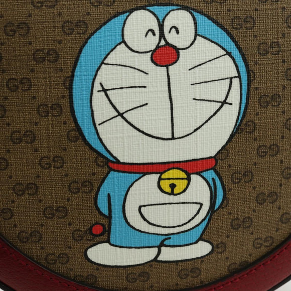 GUCCI Micro GG Supreme Doraemon x Fujiko-Pro Bag PVC Beige 625216 Auth BAZ631SM