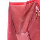 Christian Dior Shoulder Bag Leather Red Gold Auth BAZ634-19