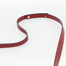Christian Dior Shoulder Bag Leather Red Gold Auth BAZ634-8