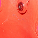 Christian Dior Tote Bag Leather Pink Silver Auth BAZ635A-12