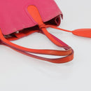 Christian Dior Tote Bag Leather Pink Silver Auth BAZ635A-7