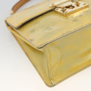 LOUIS VUITTON Monogram Vernis Spring Street Hand Bag Gris M91029 LV Auth BAZ638-15