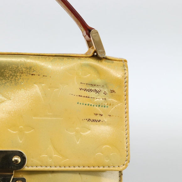 LOUIS VUITTON Monogram Vernis Spring Street Hand Bag Gris M91029 LV Auth BAZ638