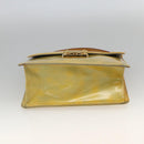 LOUIS VUITTON Monogram Vernis Spring Street Hand Bag Gris M91029 LV Auth BAZ638-5