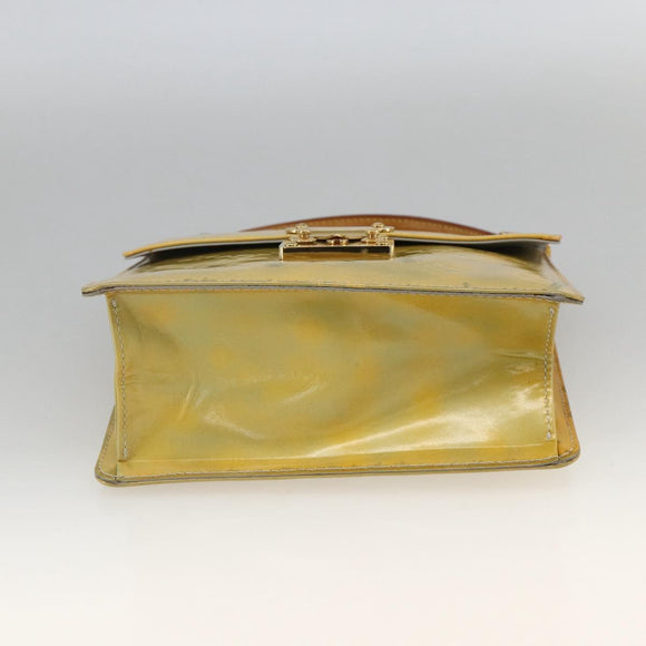 LOUIS VUITTON Monogram Vernis Spring Street Hand Bag Gris M91029 LV Auth BAZ638