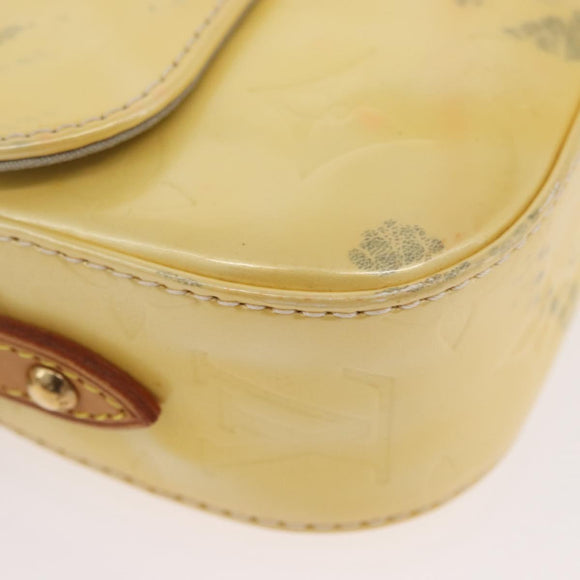 LOUIS VUITTON Monogram Vernis Malibu Street Bag Perle M91507 LV Auth BAZ639