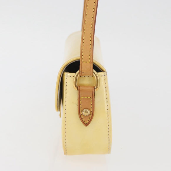 LOUIS VUITTON Monogram Vernis Malibu Street Bag Perle M91507 LV Auth BAZ639