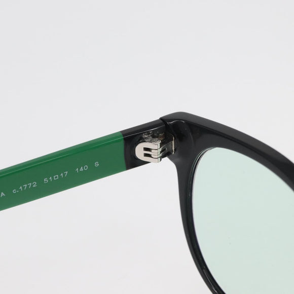 CHANEL COCO Mark Glasses plastic Green CC Auth BAZ663