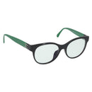 CHANEL COCO Mark Glasses plastic Green CC Auth BAZ663-1