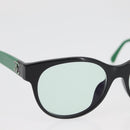 CHANEL COCO Mark Glasses plastic Green CC Auth BAZ663-3
